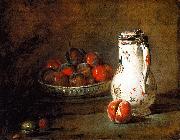Jean Baptiste Simeon Chardin A Bowl of Plums USA oil painting artist